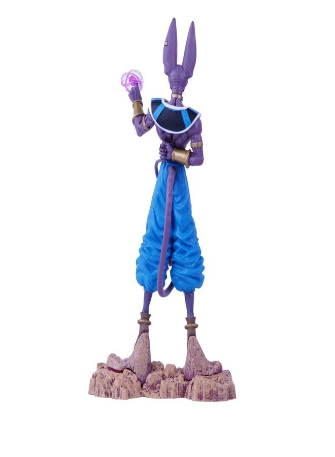 Offo Dragon Ball Z Anime Beerus Polyvinyl Chloride Action Figure| Lightweight And Attractive Durable Toy Figures For Home Decors Office Desk And Study Table,Multicolor,10 X 5 cm - Image 3